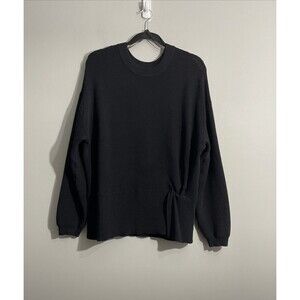 Nine West Black Ribbed Sweater Women’s XXL Long Sleeve Pullover Stretchy Comfort